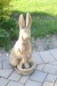 Cement Easter Bunny Statue