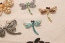 The Bug Pins! Dragonfly. Butterfly Ladybug, Brooches (J-8)