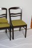 Set Of 3 Antique Dining Chairs With 2 Pillows (A-45)