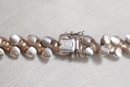 Vintage 925 Sterling Silver Necklace & Bracelet Set (J-29)