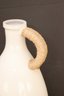 White Ceramic Jug Vase With Rope Handle (J-10)