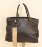 XXI Secolo Leather Birkin Bag Style Handbag With Crossbody Strap (AH-12)