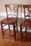 Pair Of Wooden Counter Stools