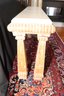 Kreiss Carved Wood And Polished Travertine  Console Table By Masterworks Furniture Inc. (R-16)