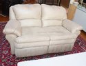 Nice MicroSuede Recliner Loveseat Couch (R-17)