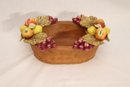 Vintage Ceramic Fruit Basket (R-9)