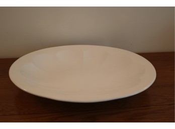 Vintage White Ceramic Platter Made In Italy