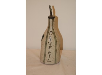 Vintage Olive Oil Stoneware Server