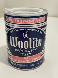 Vintage Can Of Woolite Cool Water Wash