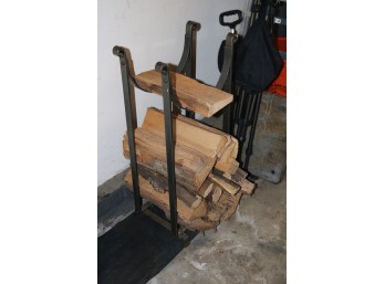 Vintage Iron Fireplace Rack