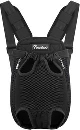 Pawaboo Pet Carrier Backpack, Adjustable Pet Front Cat Dog Carrier Travel Bag, Legs Out, Easy-Fit Sz XL (S-40)