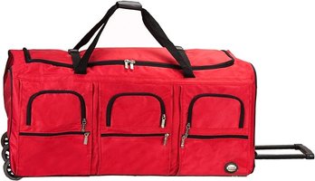 New Red Rockland Rolling Duffel Bag (C-5)