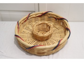 Wicker Chips Dip Basket