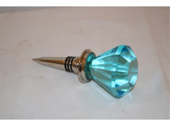 Blue Jewel Wine Bottle Stopper