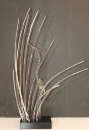 1983 Glass Egret Sculpture Signed & Numbered  Guyol # 84/500