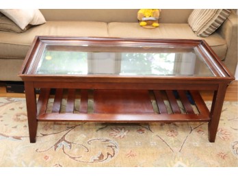 Wood And Glass Coffee Table