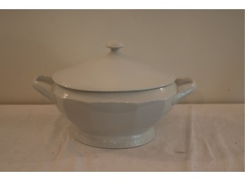 Vintage White Soup Serving Tureen