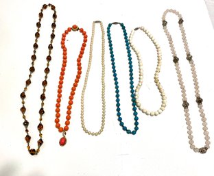 Cute Beaded Necklace Lot (MJ-1)