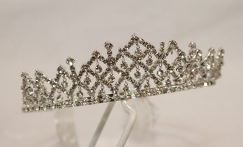 Vintage Tiarra Rhinestone Crown (S-48)