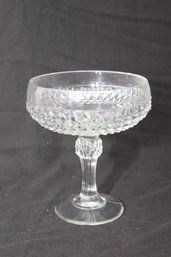 Vintage Pedestal Glass Candy/ Nut Bowl (T-49)