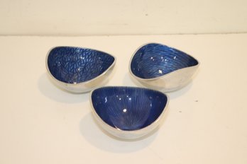 3 Simply Designz Enamel Nut Bowls (E-58)