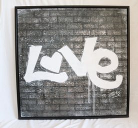 LOVE Canvas Print Framed (A-32)