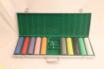 Poker Chips In Aluminum Case