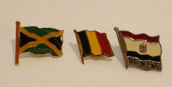 3 Travel Flag Pins
