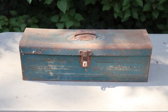 Vintage Metal Toolbox With Tools  Craftsman S-K,  (G-41)