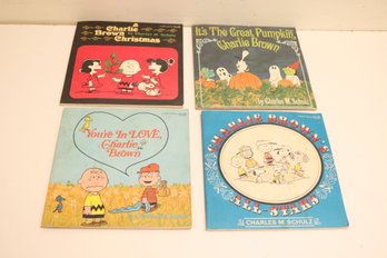 Vintage Charliebrown Peanuts Books By Charles Schulz (J-66)