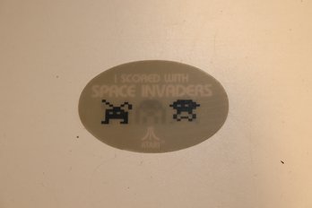 VintaGE ATARI 'i Scored With Space Invaders' Flip Flop Decal