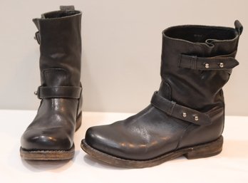 Rag & Bone Black Leather Boots Size 35/ US 5 (J-68)