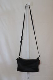 Coach BLACK Pebbled Leather Handbag (A-57)