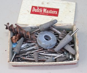 A Dutch Masters Cigar Box Full Of Drill Bits