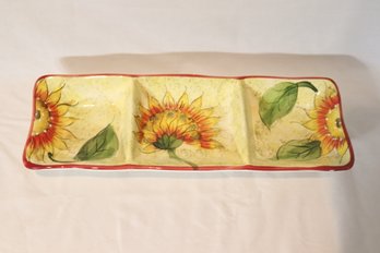 Divided Sunflower Tray