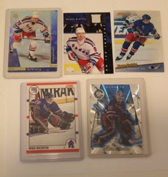 Wayne Gretzky And Mike Richter NHL NY Rangers Hockey Cards (RB-6)