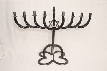 Horseshoe Hanukkah Menorah (O-44)
