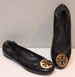 Tory Burch Patent Leather Ballet Flats  Size 8 (J-76)
