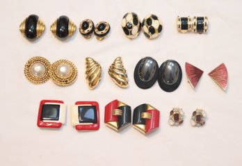 Vintage Clip On Earring Lot (J-4)