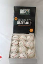 11 Official Size Baseballs (E-32)