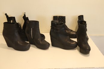 Womens Black Boot Lot (V-3)