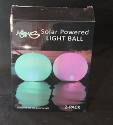 NEW Hapikay Solar Powered Light Ball 2-pack. (E-36)