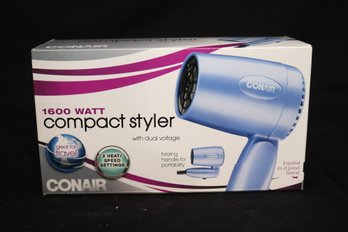 Conair 1600 Watt Compact Styler Hair Dryer, Great For Travel! (o-9)