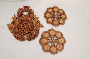 Wicker Coasters (A-61)