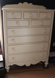 Lexington Furniture White Highboy 9 Drawer Tall Dresser (J-95)