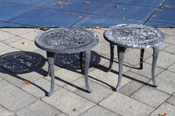 Pair Of Round Side Tables