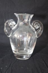 Heavy Glass Urn Shaped Vase (B-10)