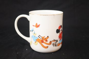 Vintage Porcelain Walt Disney Prod. Mug 'Mickey's Parade' Made In Japan (B-14)