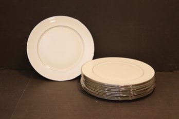Set Of 12 Haviland Limoges Orsay Platine 11.5 In Charger Dinner Plates (O-11)