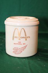 1999 Mcdonald's Red Wing, Mn Covered Stoneware Crock (O-80)
